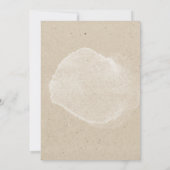 Save The Date Rustique Bohème Floral Kraft Mariage (Dos)