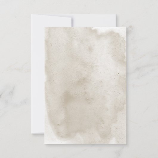 Save The Date Rustique Boho Bouquet Mariage moderne (Dos)