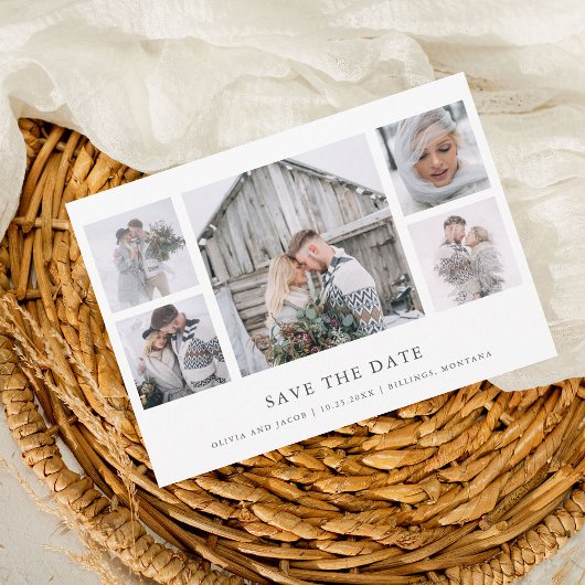 Save The Date Rustique chic | Grille photo