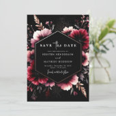 Save The Date Rustique Chic Mariage Bourgogne (Debout devant)