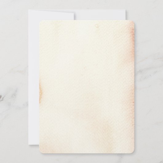 Save The Date Rustique Citrouilles et fleurs d'automne (Dos)