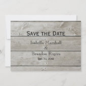 Save The Date Rustique Économisez la date Heure de boire du Cham (Dos)