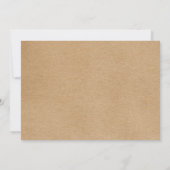 Save The Date Rustique Kraft Hand Élégant Script Boho Photo (Dos)