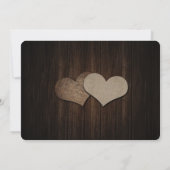 Save The Date Rustique Mason Jar Bois Chaîne Mariage (Dos)