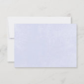 Save The Date Rustique Pastel Hydrangea Floral Monogram Périwink (Dos)