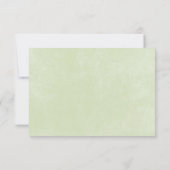Save The Date Rustique Pastel Hydrangea Floral Monogramme Sage V (Dos)