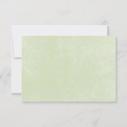 Save The Date Rustique Pastel Hydrangea Floral Monogramme Sage V (Dos)