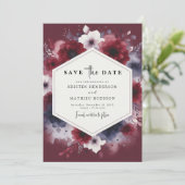 Save The Date Rustique Printable Bourgogne (Debout devant)
