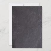 Save The Date Rustique String Lights Slate Chalkboard Mariage En (Dos)