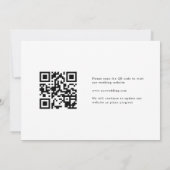 Save The Date Rustique Swirl Code QR Photo (Dos)