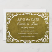 Save The Date Rustique Vert Mariage Mexicain – Épargnez la date (Devant)