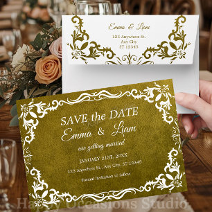 Save The Date Rustique Vert Mariage Mexicain – Sauvegarder la Da