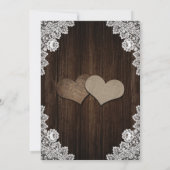 Save The Date Rustique violet et Mariage bleu (Dos)