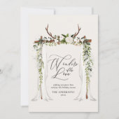 Save The Date Sable de grange rustique feuillage canopée de vaca (Devant)