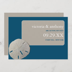Save The Date Sable dollar Ocean Blue Beach Wedding Enregistrer 