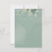 Save The Date Sage doré Eucalyptus vert (Dos)