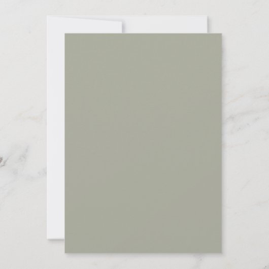 Save The Date Sage Green Arc moderne Photo Enregistrer la date (Dos)