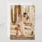 Save The Date Sage Green Fleurs sauvages Photo Boho Enregistrer  (Dos)
