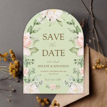 Sage Green Jardin rose Floral Mariage élégant