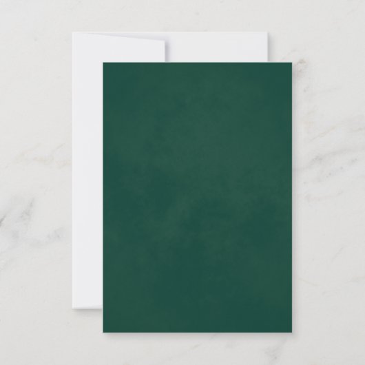 Save The Date Sage Green Laurel Feuilles Élégant Mariage émeraud (Dos)