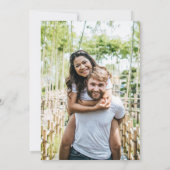 Save The Date Sage Green Typographie florale Mariage photo (Dos)