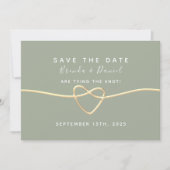 Save The Date Sage Green Wedding Enregistrer La Date (Devant)