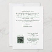 Save The Date Sage Luxury Initials Floral Red Shades Round Photo (Dos)