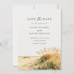 Save The Date Sage Sérénité Verte des Avoines de Mer de Sanibel
