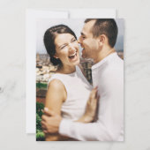 Save The Date Sage simple photo deux avec points Enregistrer la  (Dos)