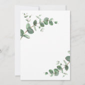 Save The Date Sage vert Eucalyptus feuillage botanique moderne S (Dos)