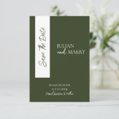 Save The Date SAGE Whispers Soiree avec photo (Debout devant)