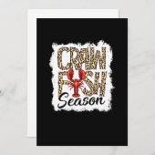 Save The Date Saison de l'écrevisse blanchie Ébullition de l'écr (Devant / Derrière)