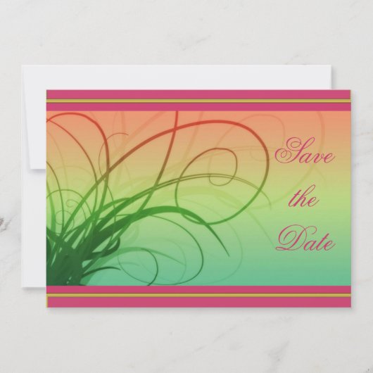 Save The Date Saisons Enregistrer l'Invitation de date (Devant)