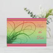 Save The Date Saisons Enregistrer l'Invitation de date (Debout devant)