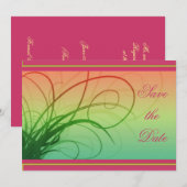 Save The Date Saisons Enregistrer l'Invitation de date (Devant / Derrière)