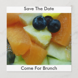 Save The Date Salade De Fruits, Sauvez La Date, Venez Brunch