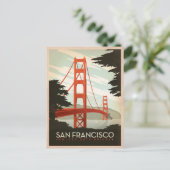 Save the date | San Francisco, CA - Golden Gate 2 Aankondigingskaart (Staand voorkant)