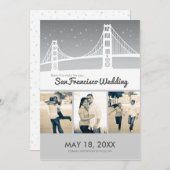 Save The Date San Francisco Mariage Sauvegarder la date (Devant / Derrière)