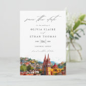 Save The Date San Miguel Aquarelle Destination Mariage (Debout devant)