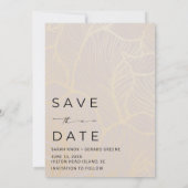 Save The Date Sandy Toes Arch Photo Beach Wedding Enregistrer la (Dos)