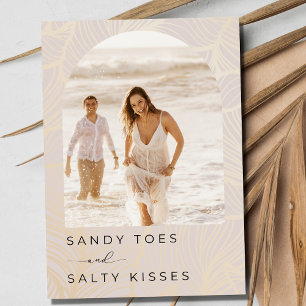 Save The Date Sandy Toes Arch Photo Beach Wedding Enregistrer la