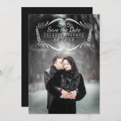 Save The Date Sans date | Photo de classique moderne Enregistrer (Devant / Derrière)