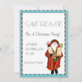 Save The Date Santa Apportant La Boisson De Noël  (Devant)