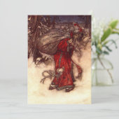 Save The Date Santa Claus Arthur Rackham (Debout devant)