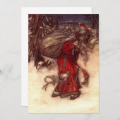 Save The Date Santa Claus Arthur Rackham (Devant / Derrière)
