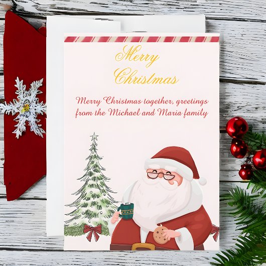 Save The Date `Santa Claus Christmas Greeting Card