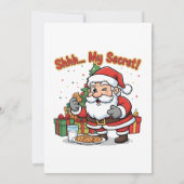 Save The Date `Santa Claus Christmas Greeting Card (Dos)