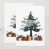 Save The Date sapin de Noël (Devant / Derrière)