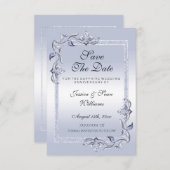 Save The Date Sapphire Gem & Parties scintillant 45e anniversair (Devant / Derrière)