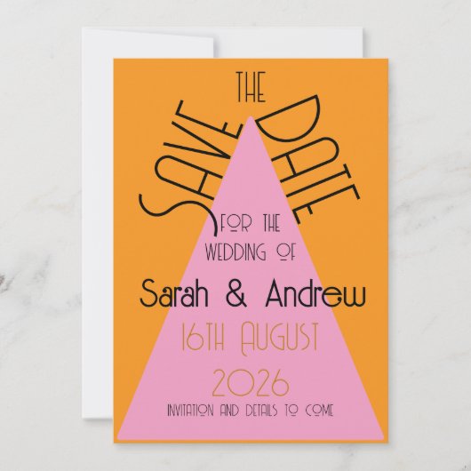 Save The Date Sauvegarder la date (Devant)